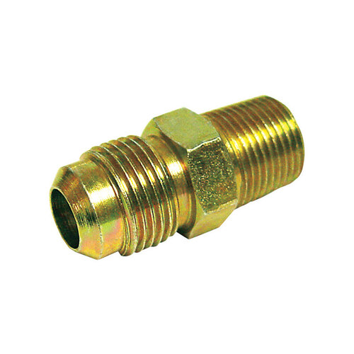 Adapter 3/8" Flare T X 1/8" D Male Brass