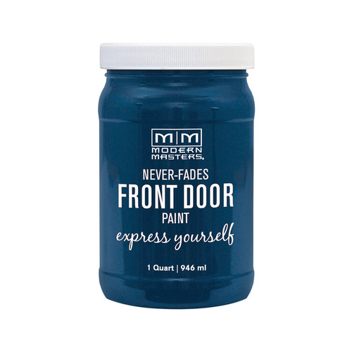 Door Paint Satin Calm Water Base Exterior and Interior 1 qt Calm