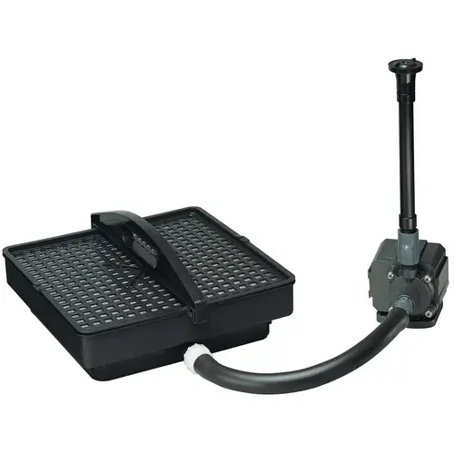 Pondmaster 2212 250 GPH 600 Gal. Capacity Pump & Filter Kit Black