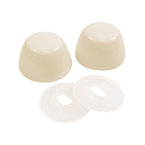 Toilet Bolt Caps Almond Plastic For Universal Almond