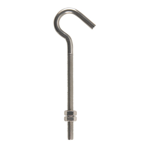 Clothesline Hook Medium Stainless Steel 6" L 160 lb