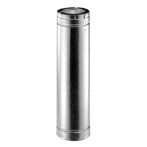 DuraVent 46DVA-48 Exhaust Vent Pipe DirectVent 4" D X 48" L Galvanized Steel Silver