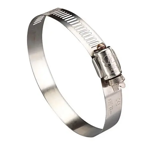 Ideal 62P104551 Hose Clamp Hy Gear 5" to 7" SAE 104 Silver Stainless Steel Band Silver