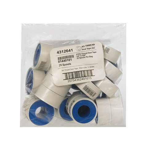 Thread Seal Tape Blue 3/4" W X 520" L 0.4 oz Blue - pack of 25