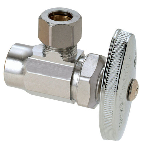 Shut-Off Valve 1/2" FPT X 3/8" MPT Brass