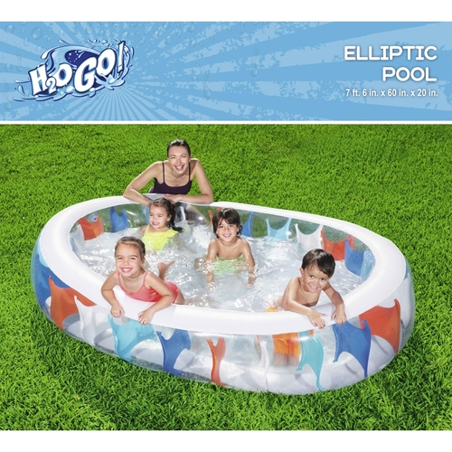 Bestway 54066E-XCP2 Inflatable Pool H2OGO 141 gal Rectangular 60" H X 20" W X 7.5" L Multicolored - pack of 2