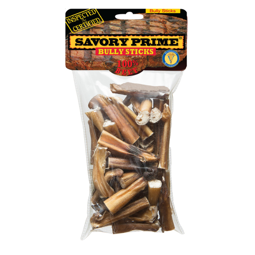 Savory Prime 311 Bully Stick Natural Beef Grain Free For Dogs 4 oz