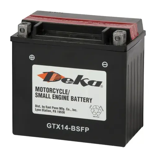 DEKA YTX14-BSFP Motorcycle/Small Engine Battery Standard AGM 200 CCA 12 V