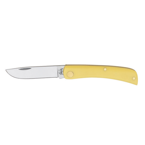 Case 032 Pocket Knife Sod Buster Jr. Yellow Chrome Vanadium 3.63"