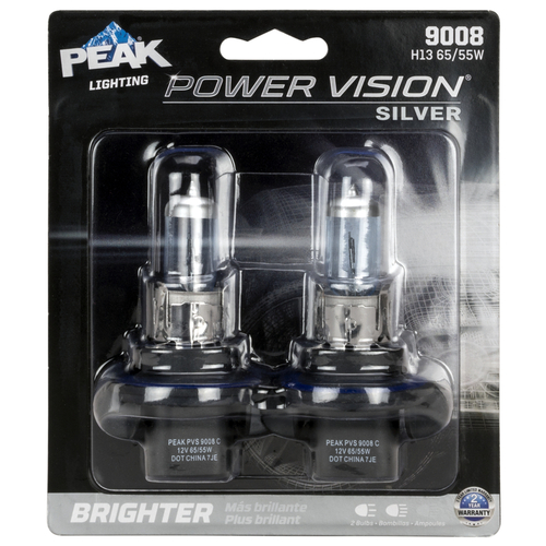 PEAK 9008PVS-2BPP Automotive Bulb Power Vision Halogen High/Low Beam 9008