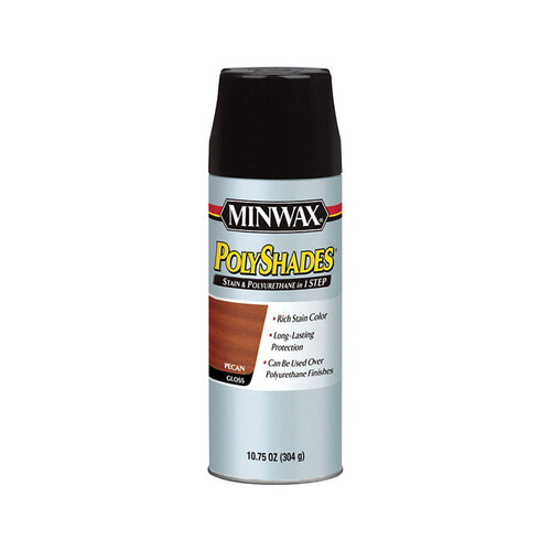 Minwax 314200000 Fast Drying Polyurethane Spray PolyShades Gloss Pecan