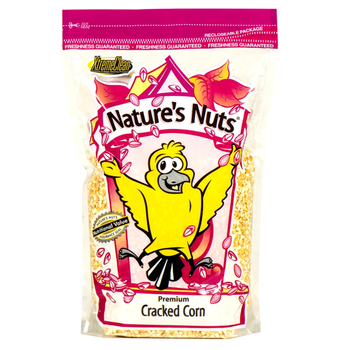 Wild Bird Food Nature's Nuts Premium Assorted Species Cracked Corn 4 lb - pack of 8