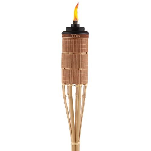 Tiki 1120087 Outdoor Torch Easy Pour Brown Bamboo 60" Brown