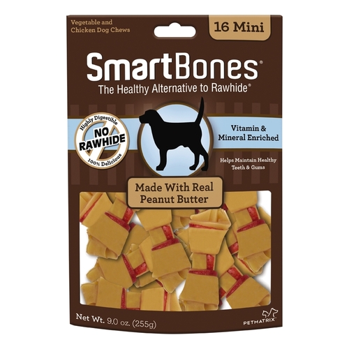 SmartBones SBPB-00211 Treats Peanut Butter For Dogs 9 oz
