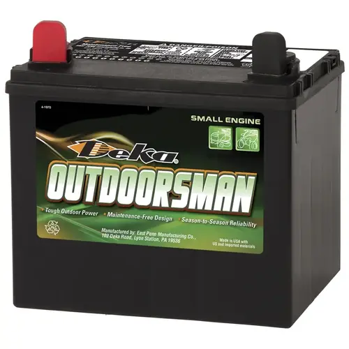 DEKA 8U1L Outdoorsman 12-Volt Lawn & Garden 230 CCA Small Engine Battery, Left Front Positive Terminal