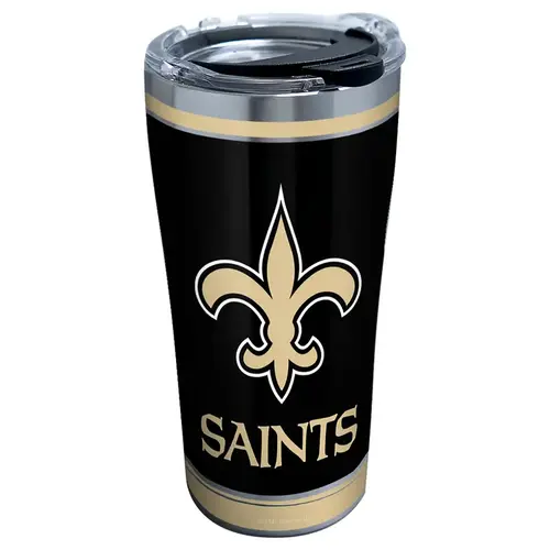 Double Wall Tumbler NFL 20 oz New Orleans Saints Multicolored BPA Free Multicolored