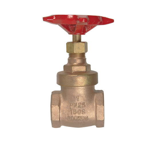 ProLine Series Gate Valve, 1 in Connection, FPT, 300/150 psi Pressure, Brass Body