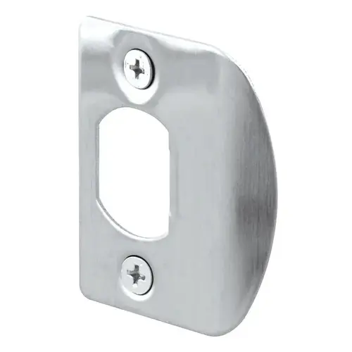 Latch Strike Plate 2.25" H X 5.438" L Satin Chrome Stainless Steel Satin Chrome