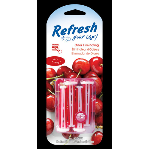 Refresh Your Car! E301434400 Car Vent Clip Very Cherry Scent 0.7 oz Solid
