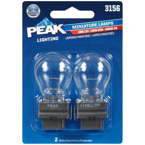 PEAK 3156LLBPP Miniature Automotive Bulb Incandescent Parking/Stop