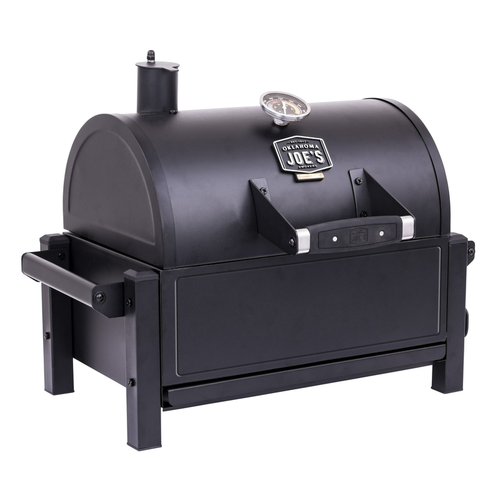 Oklahoma Joe's 19402088 Rambler Tabletop Charcoal Grill, 218 sq-in Primary Cooking Surface, Black, Steel Body