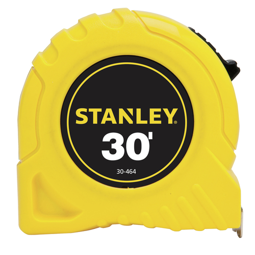Stanley 2123339 Tape Measure 30 ft. L X 1" W Black/Yellow