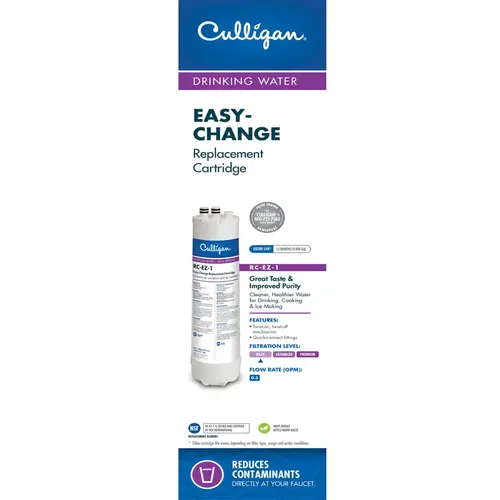 Culligan RC-EZ-1 Easy-Change 1 Icemaker & Refrigerator Water Filter Cartridge