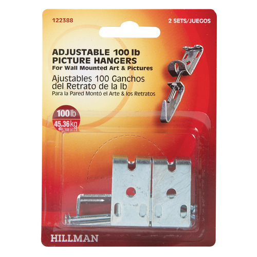 Hillman 122388 Picture Hanger AnchorWire Metallic Adjustable 100 lb Metallic
