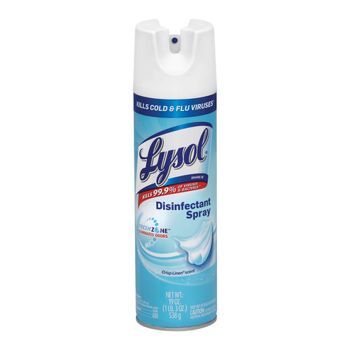 Lysol 1920079329 Disinfectant Spray Fresh Zone Crisp Linen Scent 19 Oz 3850