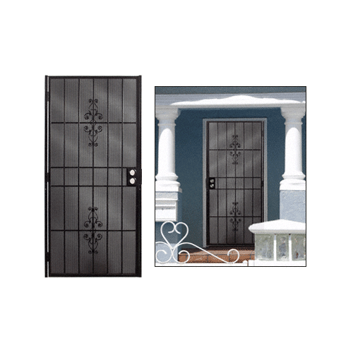 Belvedere Black 30" x 80" Security Door