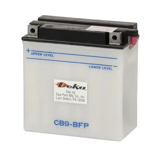 DEKA YB9-BFP 12-Volt 9 AH Powersport Battery, Left Front Positive Terminal