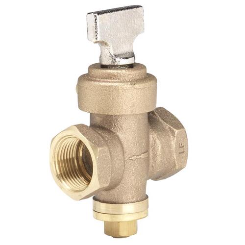 Ground Key Stop & Drain Valve 1/2" FIP T X 1/2" S FIP Bronze Bronze