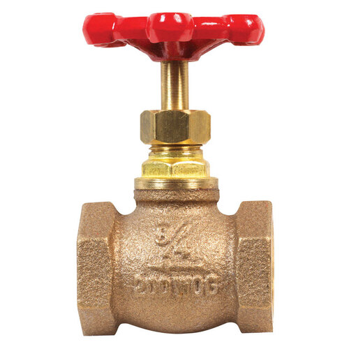 ProLine Series Globe Valve, 3/4 in Connection, IPS, 125/200 psi Pressure, Brass Body