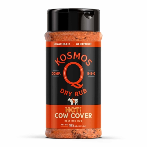 Kosmos Q RUB-CCH-SHK Dry Rub Cow Cover Hot 10.5 oz