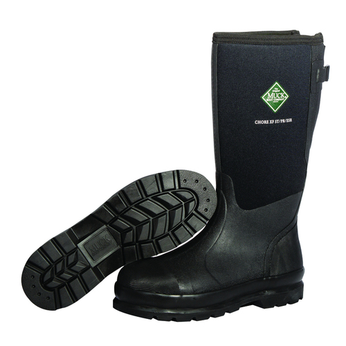 The Original Muck Boot Company MCXF-STL-BLK-09 Boots Chore XF Men's Rubber/Steel Classic Black 9 US Waterproof 1 pai Black