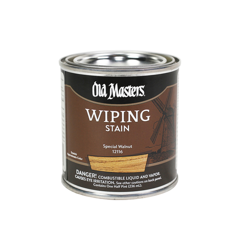 Old Masters 12116XCP6 Wiping Stain SemiTransparent Special Walnut Oil