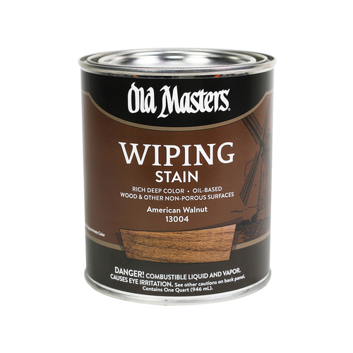 Old Masters 13004 Wiping Stain SemiTransparent American Walnut Oil