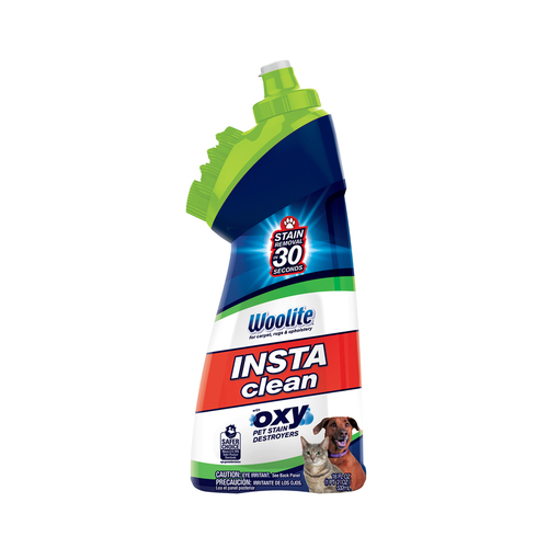BISSELL 1740 Woolite INSTAclean Pet Stain Remover with Brush Head, Liquid, Fresh, 18 fl-oz