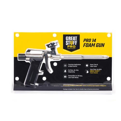 GREAT STUFF PRO 99046685 Foam Gun Pro 14"dustrial Aluminum Expanding