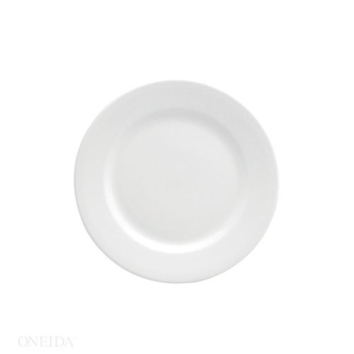 ONEIDA F8010000145 Oneida Buffalo Bright White Rolled Edge 9.75" Plate, 24 Each