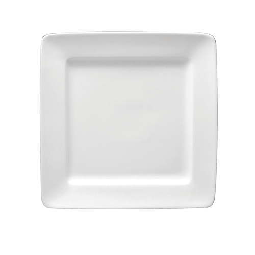 Oneida 10.25 Inch Buffalo Bright White Square Plate, 12 Each