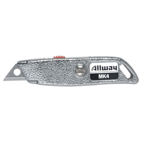 Allway MK4 Micro Utility Knife 2-1/2" Retractable Chrome Chrome