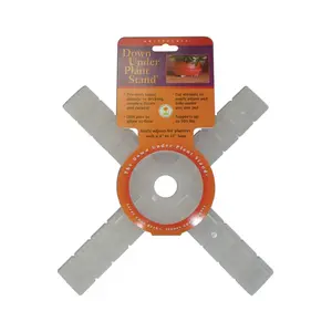 Down Under Decksaver 1 in. H X 12 in. W X 12 in. D Plastic Planter Trivet Clear
