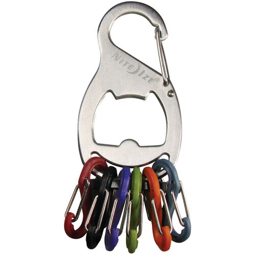 Nite Ize KRB2-11-R6 Key Chain S-Binder 2.1" D Stainless Steel Silver Rack Silver