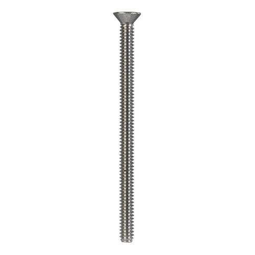 Machine Screws No. 10-24 X 3" L Phillips Flat Head Stainless Steel