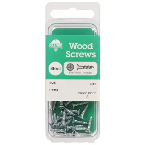 Wood Screws No. 10 S X 1-1/4" L Phillips Zinc-Plated Zinc-Plated - pack of 10