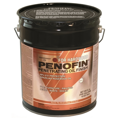 Penofin F5XHI5G Penetrating Hardwood Stain Transparent Ipe Oil-Based 5 gal Ipe