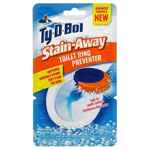 TyDBol 461200.6T Toilet Ring Preventer StainAway Clean Scent 3.4 oz