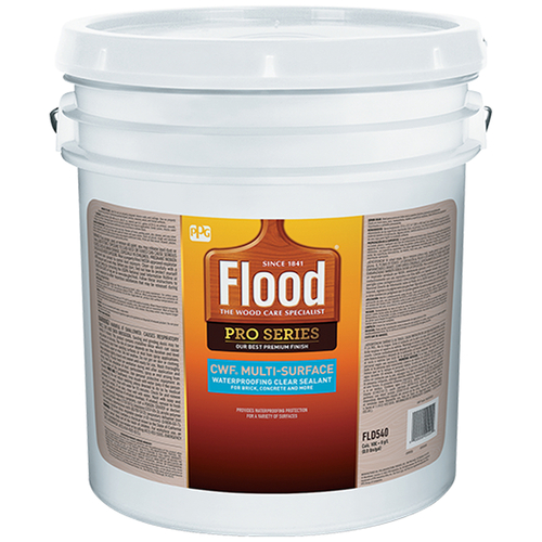 Waterproofing Wood Stain and Sealer Pro Series Transparent Clear Water-Based Acrylic 5 gal Clear