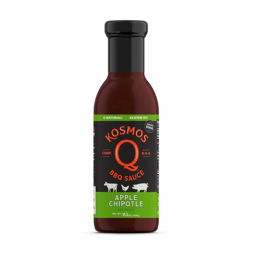 Kosmos Q KOS-SAC BBQ Sauce Apple Chipotle 15.5 oz